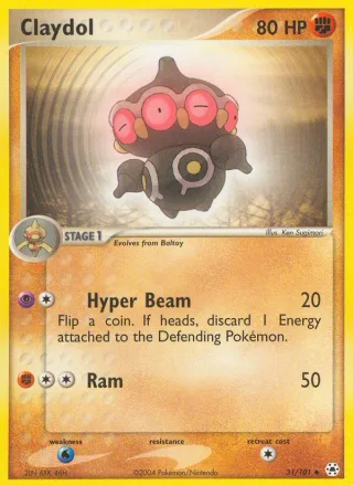 Claydol #31 · Hidden Legends Pokémon card