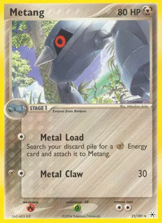 Metang #21 · Hidden Legends Pokémon card