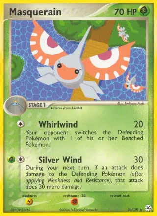 Masquerain #20 · Hidden Legends Pokémon card