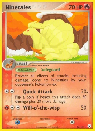 Ninetales #22 · Hidden Legends Pokémon card