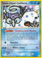 Snow-cloud Castform · Hidden Legends Pokémon card