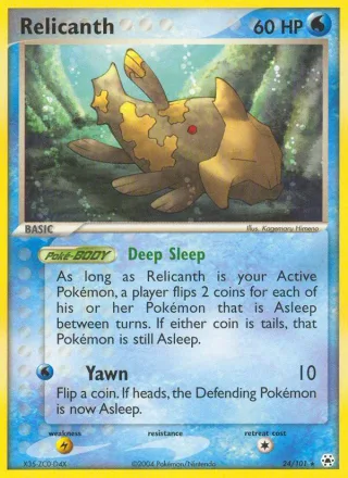 Relicanth #24 · Hidden Legends Pokémon card