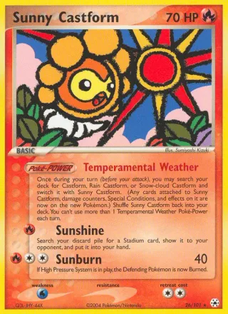 Sunny Castform #26 · Hidden Legends Pokémon card