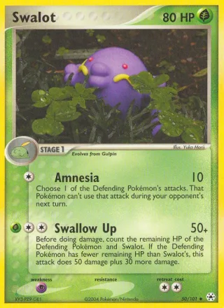 Swalot #50 · Hidden Legends Pokémon card