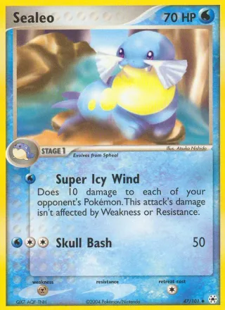 Sealeo #47 · Hidden Legends Pokémon card