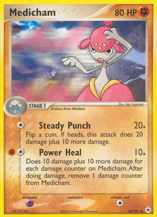 Medicham #42 · Hidden Legends Pokémon card