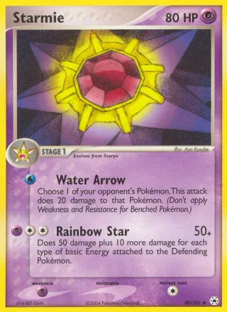 Starmie #49 · Hidden Legends Pokémon card