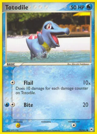 Totodile #79 · Hidden Legends Pokémon card