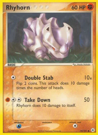 Rhyhorn #70 · Hidden Legends Pokémon card