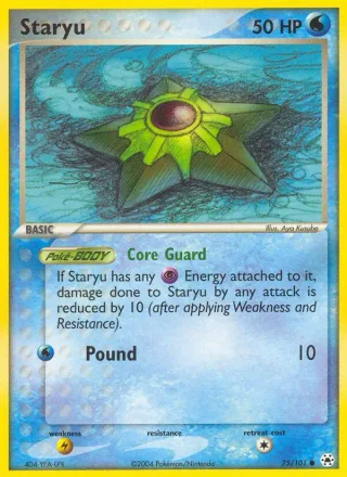 Staryu #75 · Hidden Legends Pokémon card