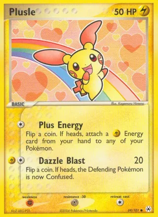 Plusle #69 · Hidden Legends Pokémon card