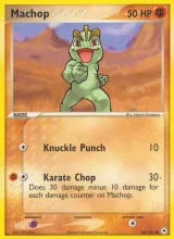 Machop · Hidden Legends Pokémon card