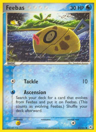 Feebas #61 · Hidden Legends Pokémon card