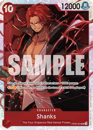Shanks #OP09-004 · Emperors in the New World One Piece card