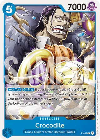 Crocodile (Store 2-on-2 Battle 2025) #P-082-store-2-on-2-battle-2025 · One Piece Promotion Cards One Piece card