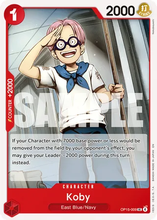 Koby #OP15-009 · Adventure on Kami's Island One Piece card