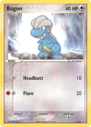 Bagon #1 · EX trainer Kit (Latias) Pokémon card