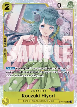 Kouzuki Hiyori (Alternate Art) #OP06-106-alternate-art · Premium Booster -The Best- One Piece card