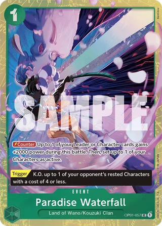 Paradise Waterfall (Premium Card Collection -Best Selection Vol. 1-) #OP01-057-premium-card-collection-best-selection-vol-1 · One Piece Promotion Cards One Piece card