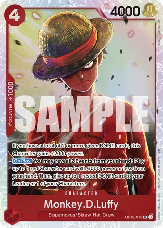 Monkey.D.Luffy #OP12-015 · Legacy of the Master One Piece card