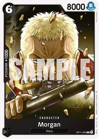 Morgan #OP11-094 · A Fist of Divine Speed Release Event Cards One Piece card