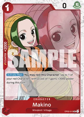 Makino (Full Art) #OP02-015-full-art · Premium Booster -The Best- One Piece card