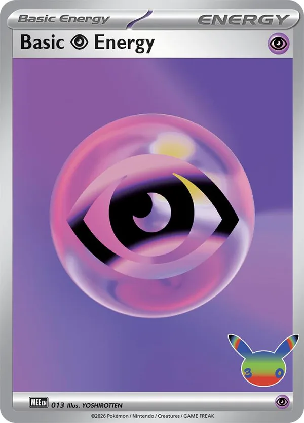 Basic Psychic Energy - 013 (30th Celebration) full card art