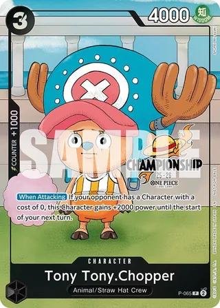 Tony Tony.Chopper (CS 25-26 Event Pack Finalist Ver.) #P-065-cs-25-26-event-pack-finalist-ver · One Piece Promotion Cards One Piece card