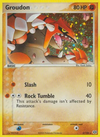 Groudon #5 · Emerald Pokémon card