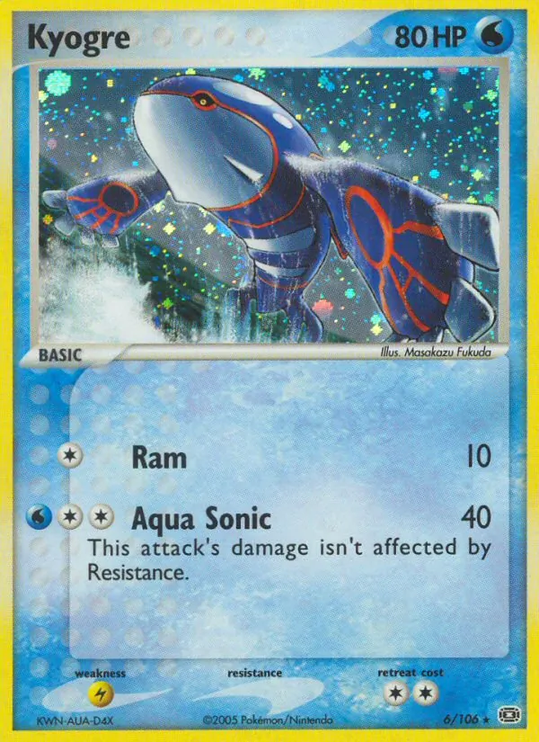 Kyogre full card art