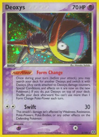 Deoxys #2 · Emerald Pokémon card