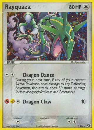Rayquaza #9 · Emerald Pokémon card