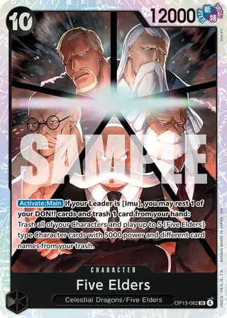 Five Elders #OP13-082 · Carrying On His Will One Piece card