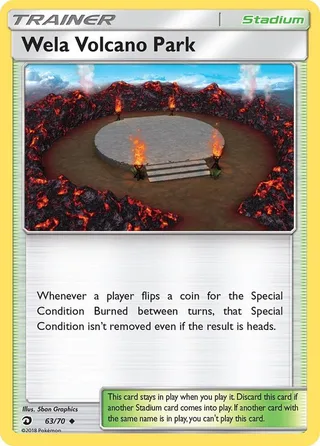 Wela Volcano Park #63 · Dragon Majesty Pokémon card