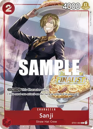 Sanji (Offline Regional 2023) [Finalist] #ST01-004-offline-regional-2023-finalist · One Piece Promotion Cards One Piece card