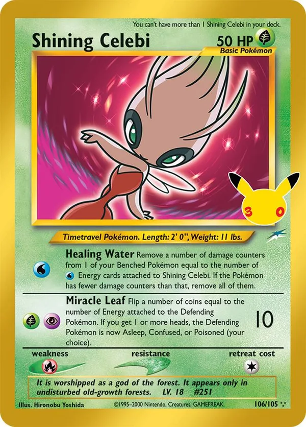 Shining Celebi full card art