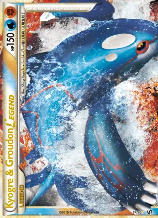 Kyogre & Groudon LEGEND #87 · Undaunted Pokémon card