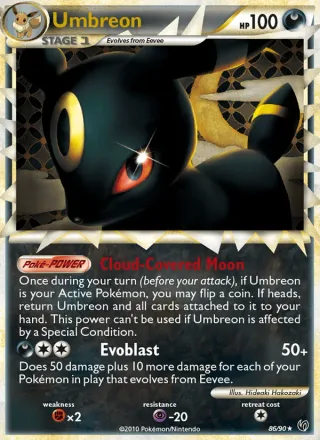 Umbreon #86 · Undaunted Pokémon card