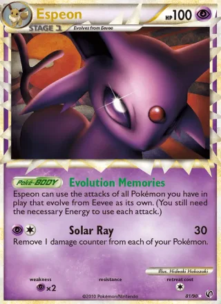 Espeon #81 · Undaunted Pokémon card