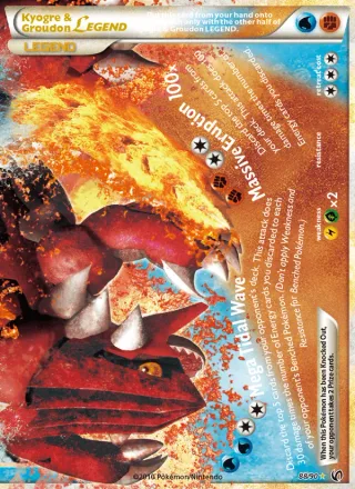 Kyogre & Groudon LEGEND #88 · Undaunted Pokémon card