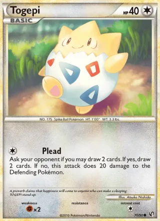 Togepi #70 · Undaunted Pokémon card