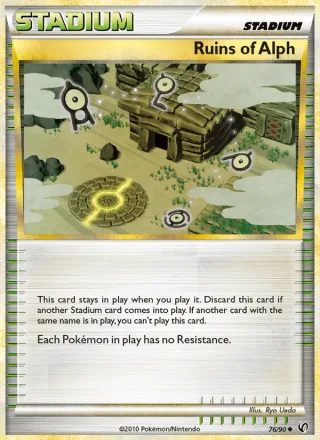 Ruins of Alph #76 · Undaunted Pokémon card
