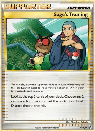 Sage's Training #77 · Undaunted Pokémon card