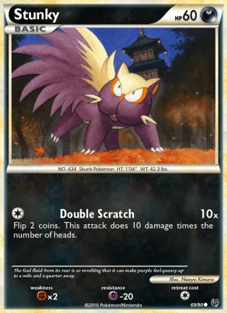 Stunky #69 · Undaunted Pokémon card