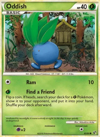 Oddish #60 · Undaunted Pokémon card