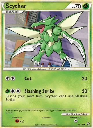 Scyther #65 · Undaunted Pokémon card