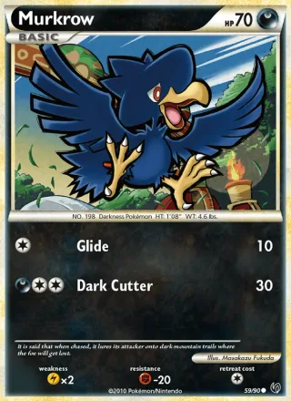 Murkrow #59 · Undaunted Pokémon card