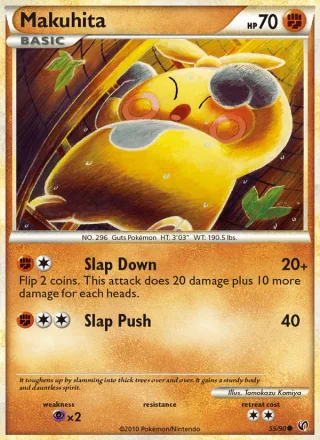 Makuhita #55 · Undaunted Pokémon card