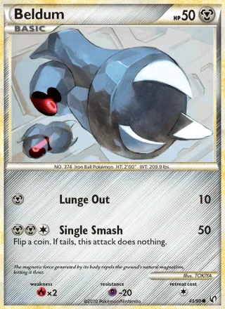 Beldum #43 · Undaunted Pokémon card