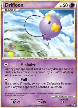 Drifloon #46 · Undaunted Pokémon card